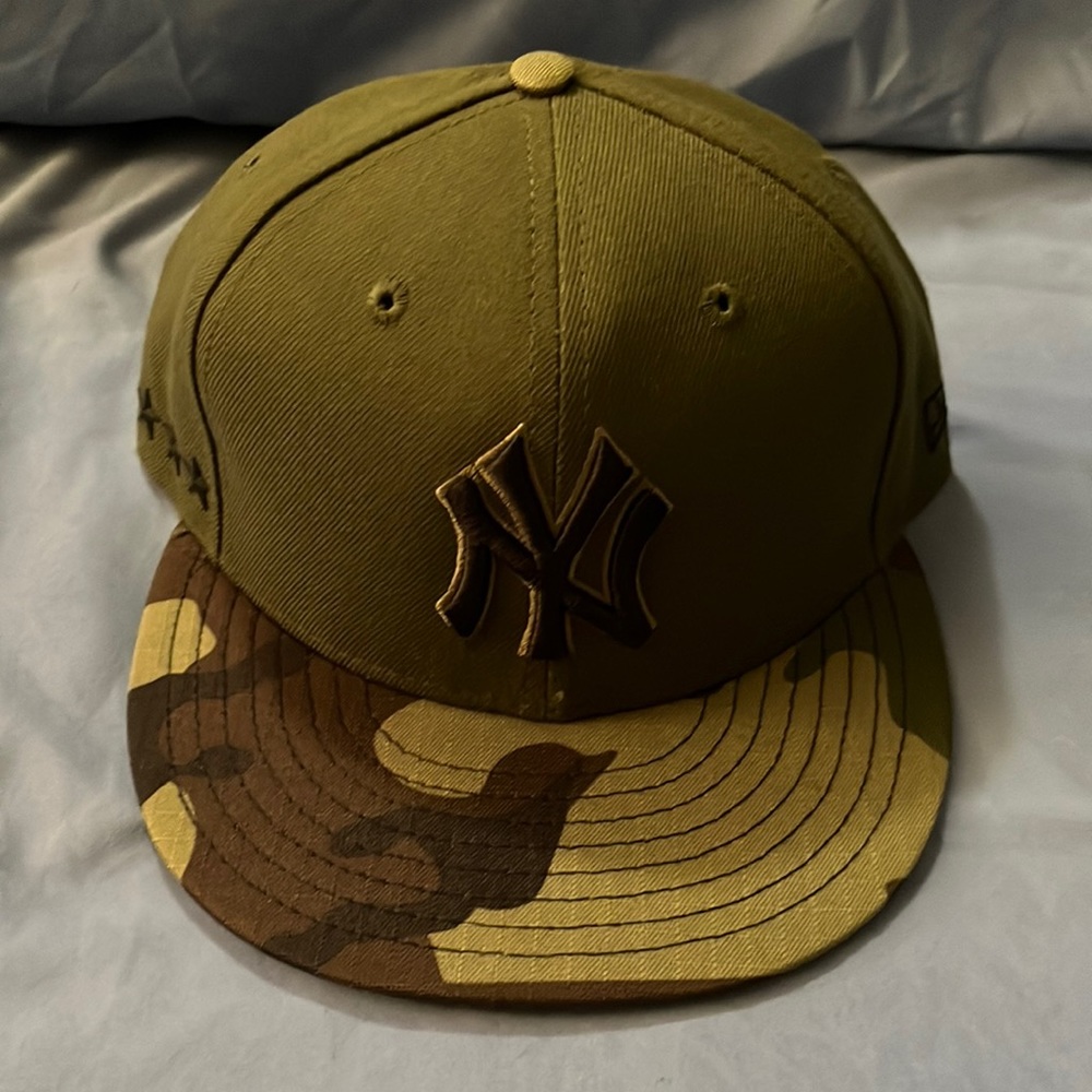 Worn once! New Yankee Army fatigue hat.